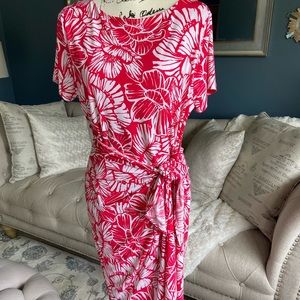 Pink and white floral dress, worn only once.